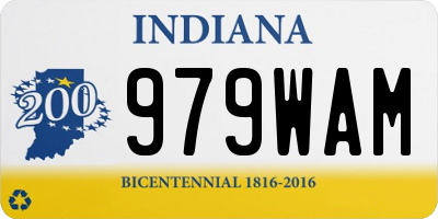IN license plate 979WAM