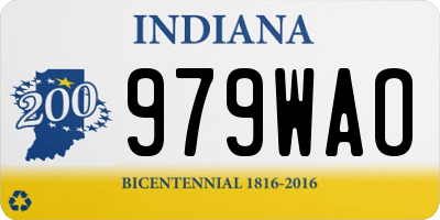 IN license plate 979WAO