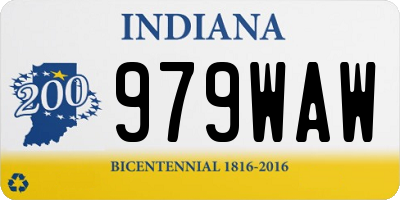 IN license plate 979WAW