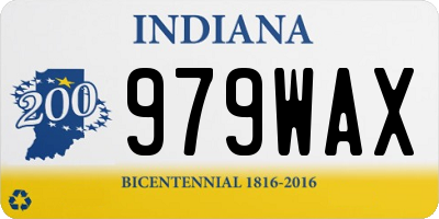 IN license plate 979WAX