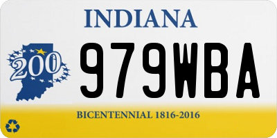IN license plate 979WBA