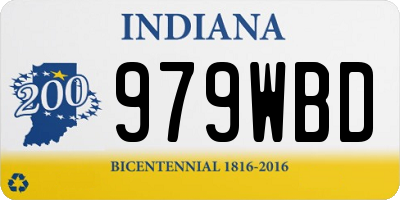 IN license plate 979WBD