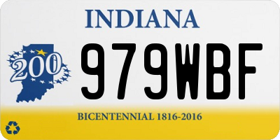 IN license plate 979WBF