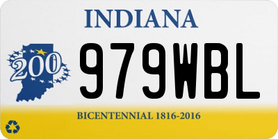 IN license plate 979WBL