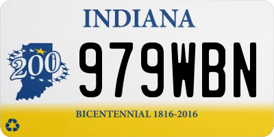 IN license plate 979WBN