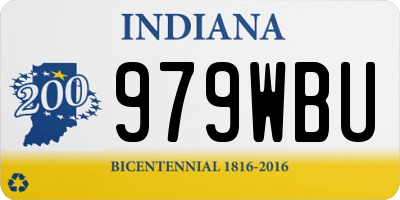 IN license plate 979WBU
