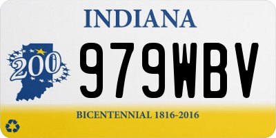 IN license plate 979WBV