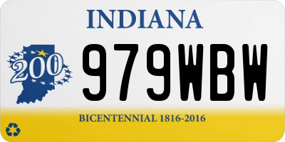IN license plate 979WBW