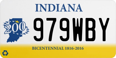 IN license plate 979WBY