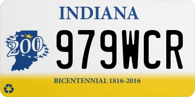 IN license plate 979WCR
