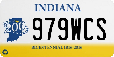 IN license plate 979WCS