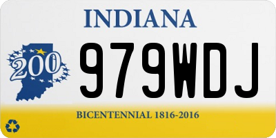 IN license plate 979WDJ