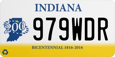IN license plate 979WDR
