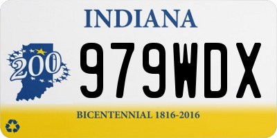 IN license plate 979WDX
