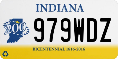 IN license plate 979WDZ
