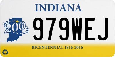IN license plate 979WEJ