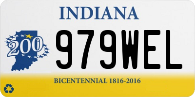 IN license plate 979WEL