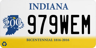 IN license plate 979WEM