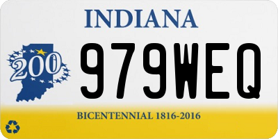 IN license plate 979WEQ