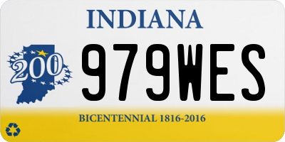 IN license plate 979WES