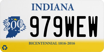 IN license plate 979WEW