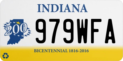 IN license plate 979WFA