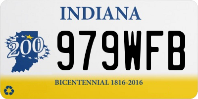 IN license plate 979WFB