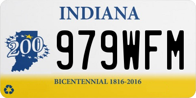 IN license plate 979WFM