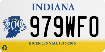IN license plate 979WFO