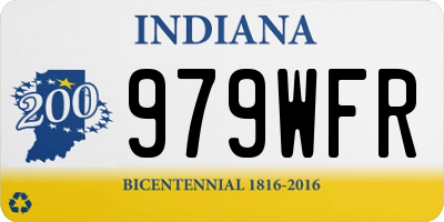 IN license plate 979WFR