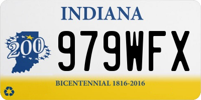IN license plate 979WFX