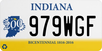 IN license plate 979WGF