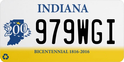 IN license plate 979WGI