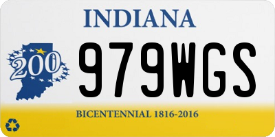 IN license plate 979WGS
