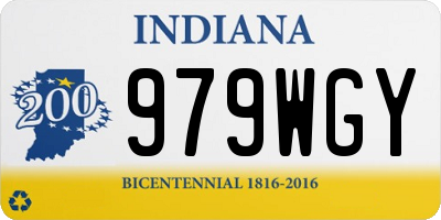 IN license plate 979WGY