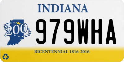 IN license plate 979WHA