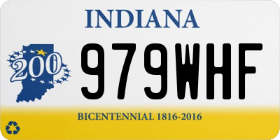 IN license plate 979WHF