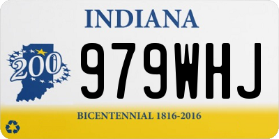 IN license plate 979WHJ