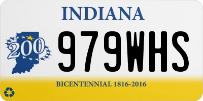 IN license plate 979WHS