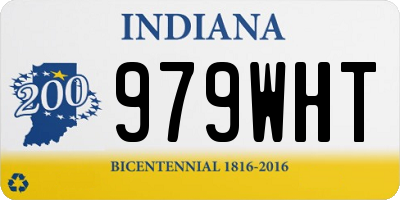 IN license plate 979WHT