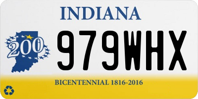 IN license plate 979WHX