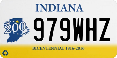 IN license plate 979WHZ