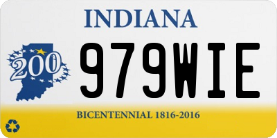 IN license plate 979WIE