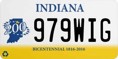 IN license plate 979WIG