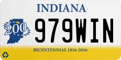 IN license plate 979WIN
