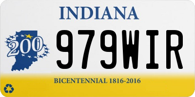 IN license plate 979WIR