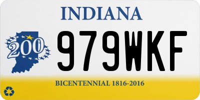 IN license plate 979WKF