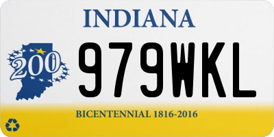 IN license plate 979WKL