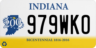 IN license plate 979WKO