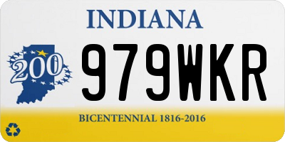 IN license plate 979WKR